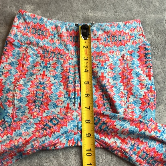 🎯NWOT Wolven Amalfi Flare Blue Pink Size XSP - Picture 13 of 14